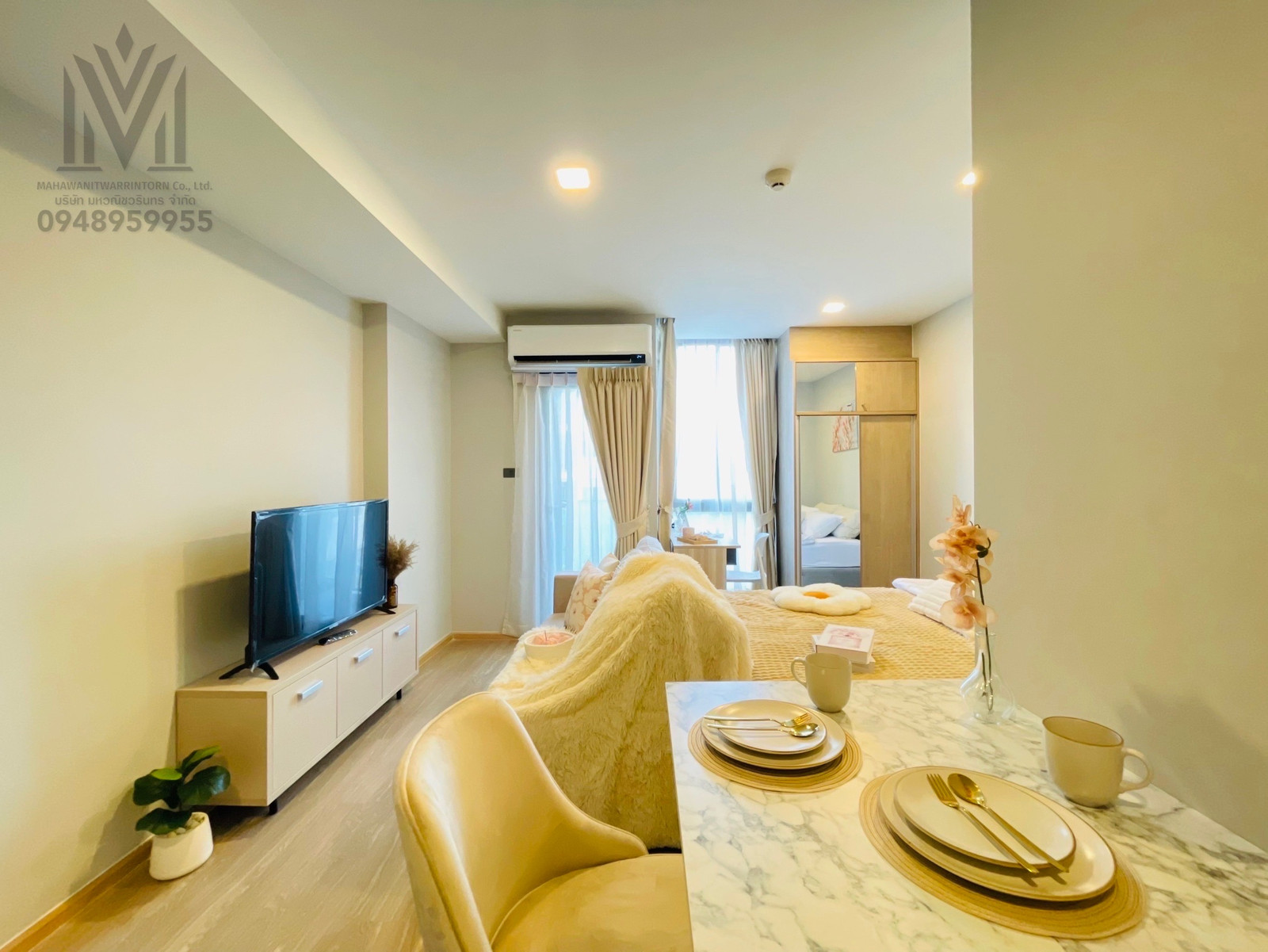 🔥For rent: Condo The Moment Ratchada 19, pets not allowed, new room, complete furniture + electrical appliances, ready to move in – รูปที่ 2