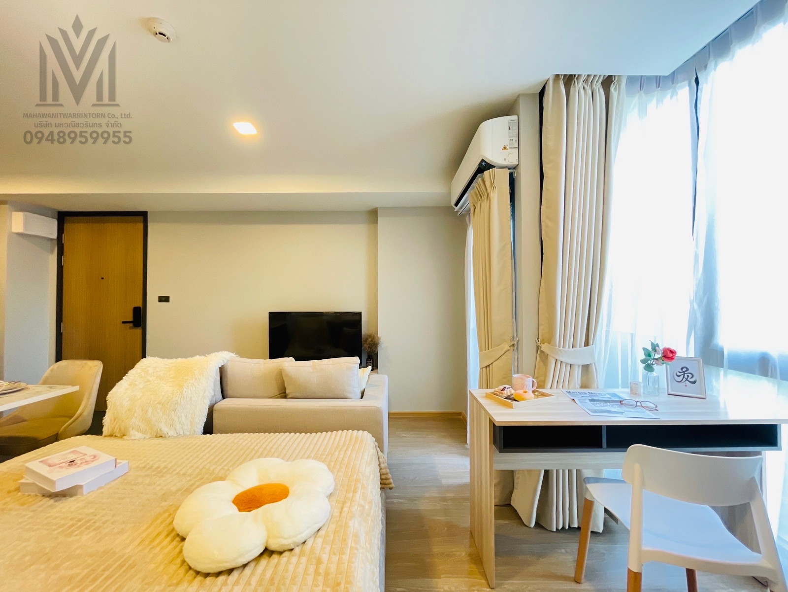 🔥For rent: Condo The Moment Ratchada 19, pets not allowed, new room, complete furniture + electrical appliances, ready to move in – รูปที่ 3