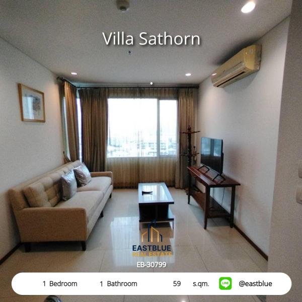11/08/2026, 🏠 เช่า คอนโด 1 ห้องนอน วิลล่า สาทร พร้อมเข้าอยู่ 22,000 บาท/เดือน 0642748883