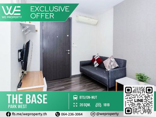 North direction, beautiful room, complete furniture ⭐The Base Park West (The Base Park West Sukhumvit 77)