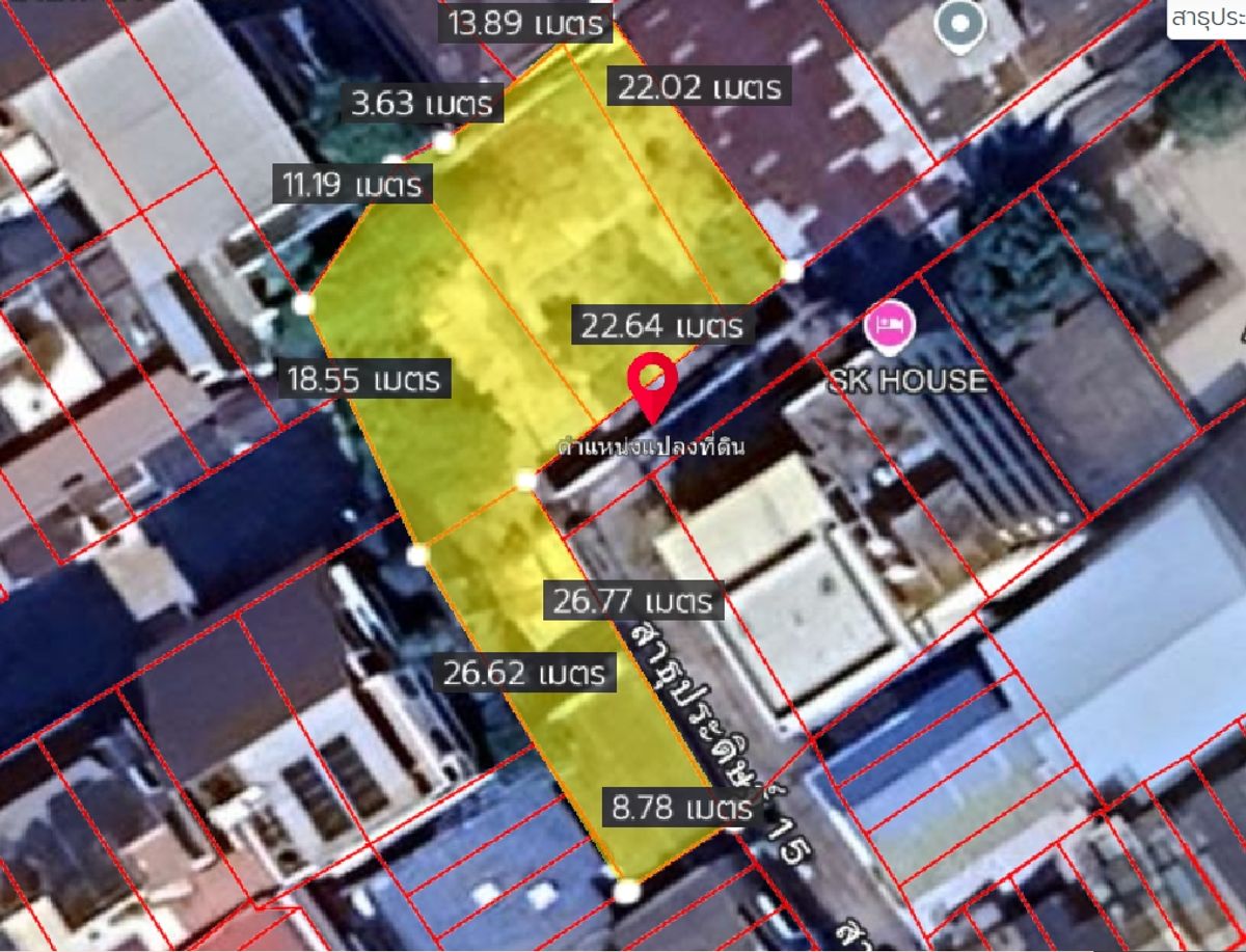 ขาย ที่ดิน 224.2 ตร.ว. ซอยสาธุประดิษฐ์ 15 เเยก 3 ช่องนนทรี ยานนาวา – รูปที่ 3