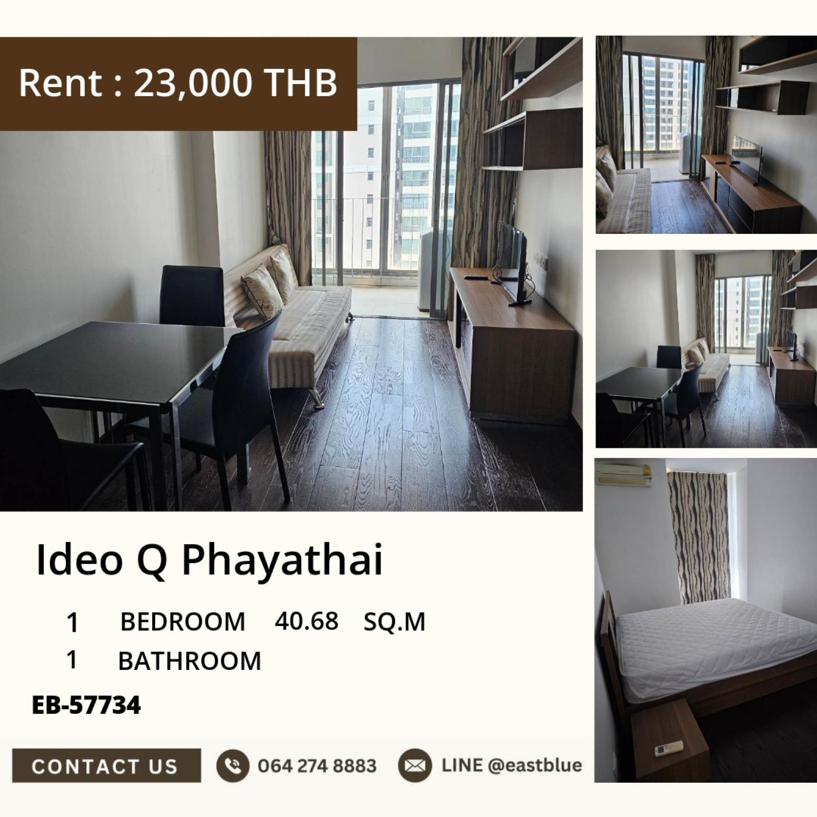 17/07/2026, For rent: Ideo Q Phayathai 1 bedroom near BTS Phaya Thai
Size 40.68 sqm. with fitness center, garden, and security! 0642748883 17/07/2026, For rent: Ideo Q Phayathai 1 bedroom near BTS Phaya Thai
Size 40.68 sqm. with fitness center, garden, and security! 0642748883