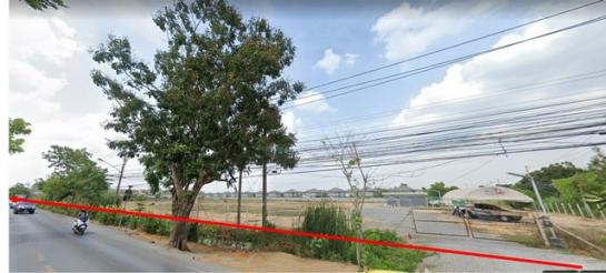 Land for sale, filled, beautiful, large plot, 26 rai, next to Phraya Suren Road, Ram Intra 109, Khlong Sam Wa, Bangkok.