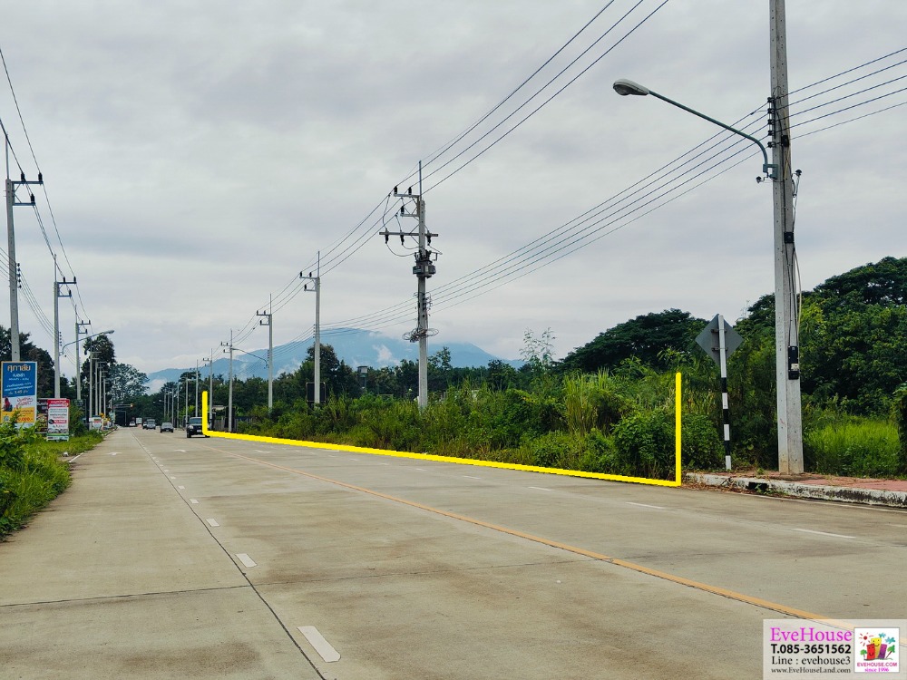 ขายที่ดินติดถนน แม่ริม เชียงใหม่ 13-0-29 ไร่ ใกล้สี่แยกศรีบุญเรือง สนามกอล์ฟซัมมิท กรีนวัลเล่ย์ , วัดป่าดาราภิรมย์ หน้ากว้างติดถนน 76 เมตร ลึก 268 เมตร ตารางวาละ 35,000 บาท รวม 183,015,000 บาท – รูปที่ 2