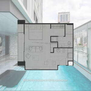ขายด่วน!! บีทนิค สุขุมวิท32  1ห้องนอน!! ห้องใหม่ ทิศดี!! ราคาดีที่สุดในโครงการ!!