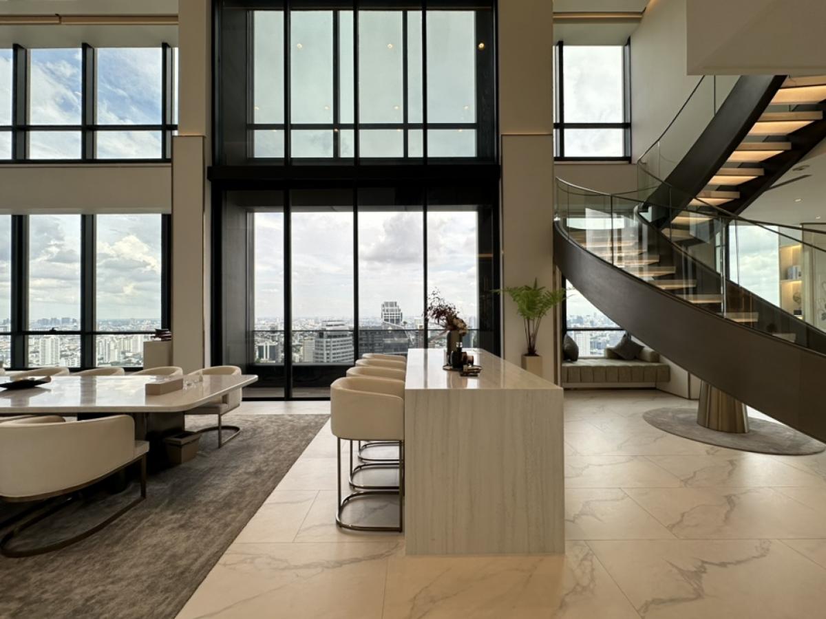 Rental : Penhouse Duplex At The Esse Sukhumvit 36 , 2 bedroom 3 bathroom 2 Living room 1 Kitchen Room ( 4 Parking Fix 2 Not Fix 2 ) , Size 278.92 S.qm , 39-40 Floor – รูปที่ 4