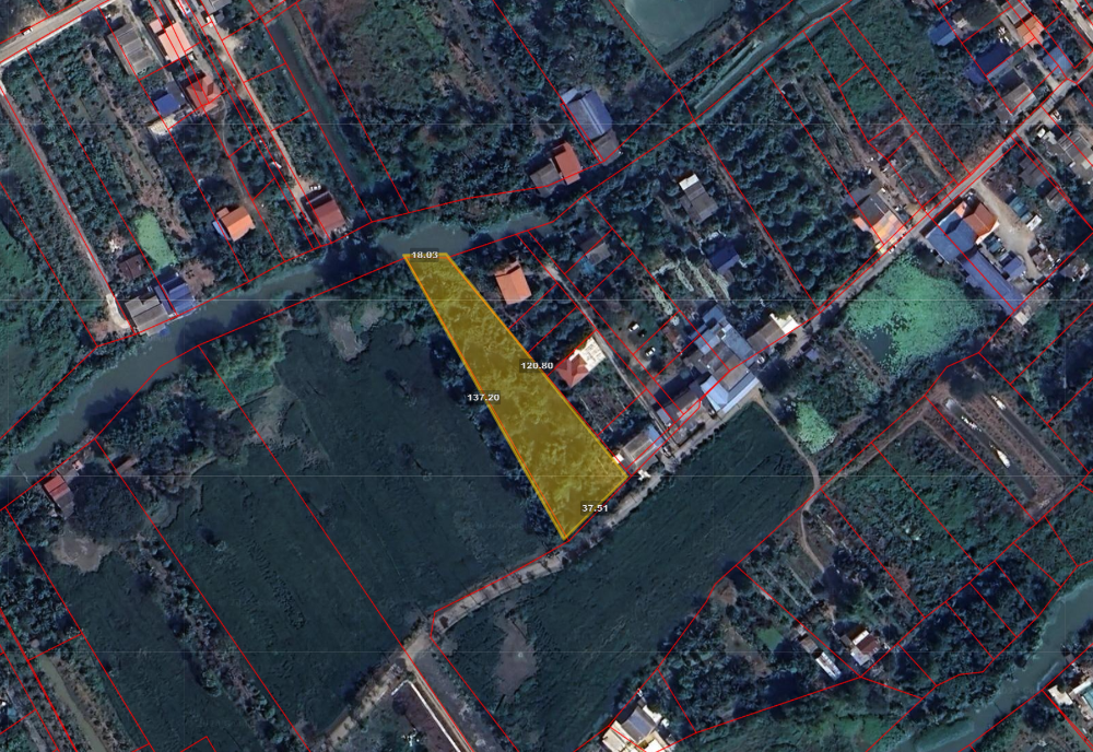 Land for sale, Pathum Thani, Sam Khok, Sena, 3 rai – รูปที่ 3