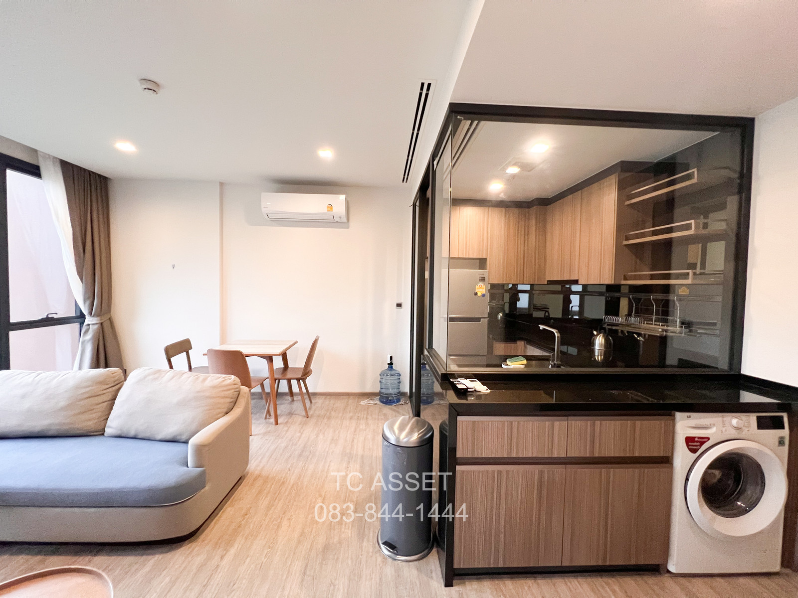 🔥For Rent! Mori Haus 1 bedroom 46.26 sqm, 5th floor building A, Pool & Garden View, closed kitchen with bathtub🔥Only 28,000 baht/month! – รูปที่ 3