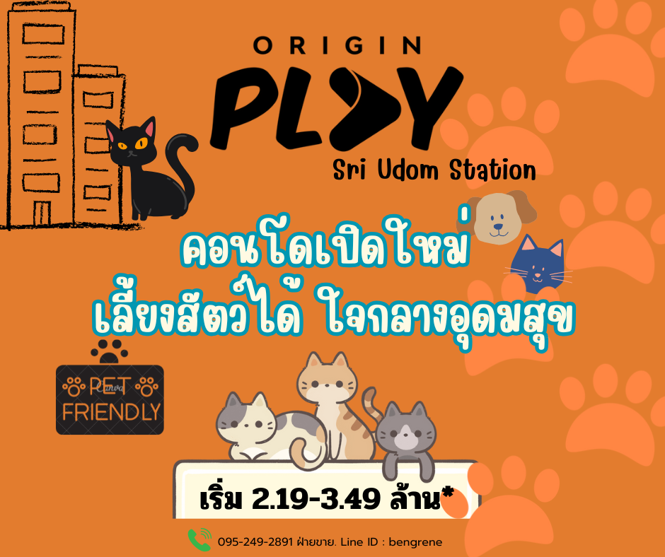 คอนโด 𝗣𝗲𝘁 𝗙𝗿𝗶𝗲𝗻𝗱𝗹𝘆 แห่งเดียวในย่าน อุดมสุข ราคาพิเศษ ห้องใหม่พร้อมอยู่จากโครงการ คอนโด 𝗣𝗲𝘁 𝗙𝗿𝗶𝗲𝗻𝗱𝗹𝘆 แห่งเดียวในย่าน อุดมสุข ราคาพิเศษ ห้องใหม่พร้อมอยู่จากโครงการ