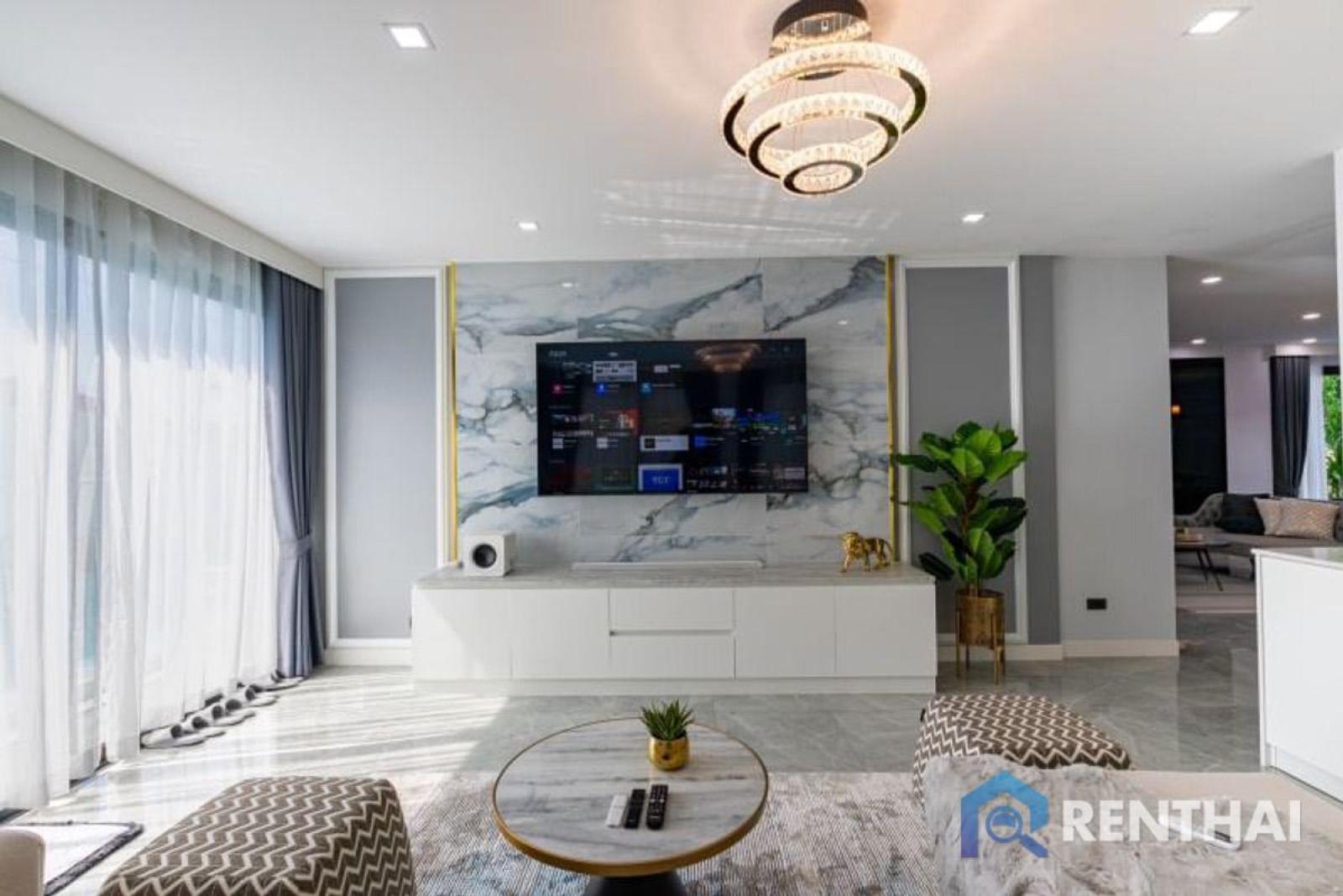 บ้านเดี่ยวสไตล์โมเดิร์น 5 ห้องนอน 5 ห้องน้ำ ใกล้ชายหาดจอมเทียน – รูปที่ 3