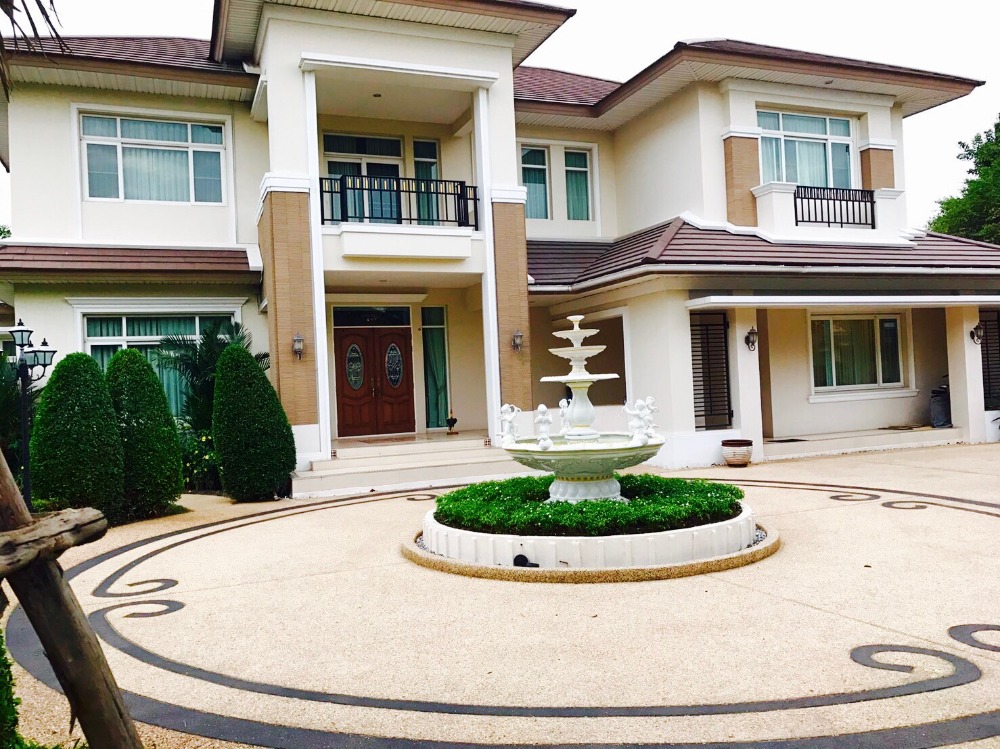 บ้านเดี่ยว 2 ชั้น เดอะแกรนด์ พระราม 2 THE GRAND RAMA 2 351 ตร.ว.เกาะส่วนตัว ต่อเติมเพิ่มเติม