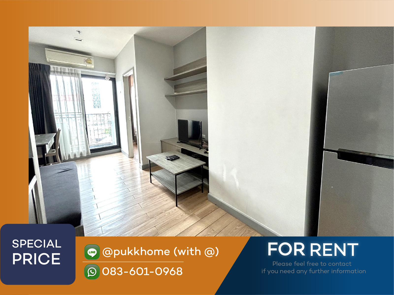 Chapter One Midtown Lat Phrao 24 | 1 BED, low floor ✨ Line:@pukkhome (with @ ) Chapter One Midtown Lat Phrao 24 | 1 BED, low floor ✨ Line:@pukkhome (with @ )