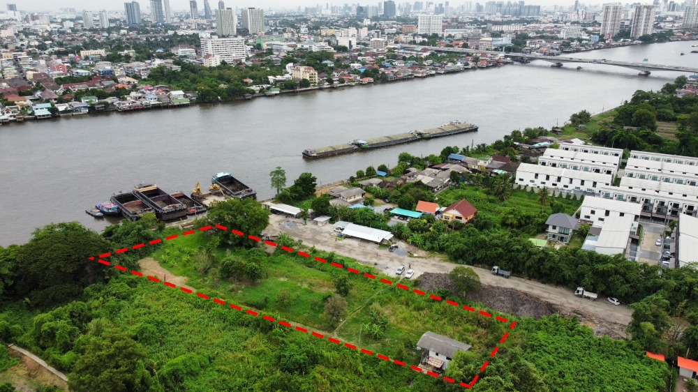 ขายที่ดินติดแม่น้ำเจ้าพระยา ใกล้สะพานพระราม5ทางเข้าวัดอมฤต ซ. บางใผ่ 21 – รูปที่ 3