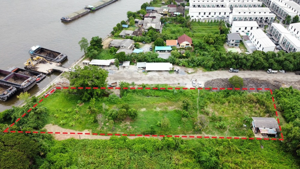 ขายที่ดินติดแม่น้ำเจ้าพระยา ใกล้สะพานพระราม5ทางเข้าวัดอมฤต ซ. บางใผ่ 21 – รูปที่ 2
