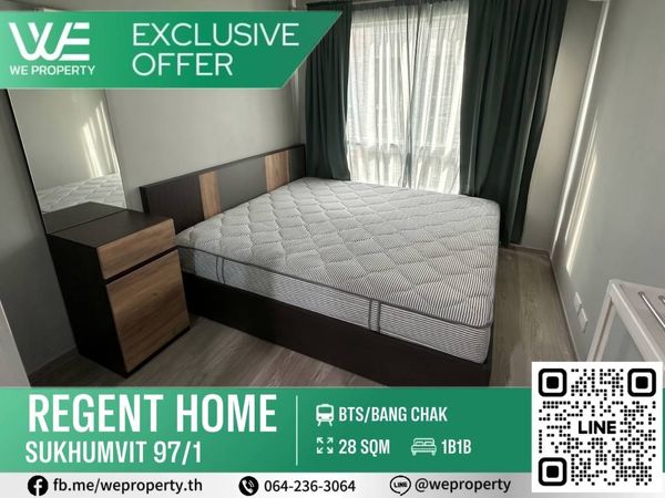 ห้องสวยวิวสวน เฟอร์ฯครบ⭐Regent Home Sukhumvit 97/1 (รีเจ้นท์ โฮม สุขุมวิท 97/1)