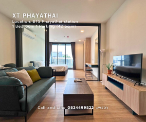 For Rent-XT Phayathai Size 42 Sq.m 1 Bedroom near BTS & Airport Link Phayathai Station Call / Line : 0824499822
