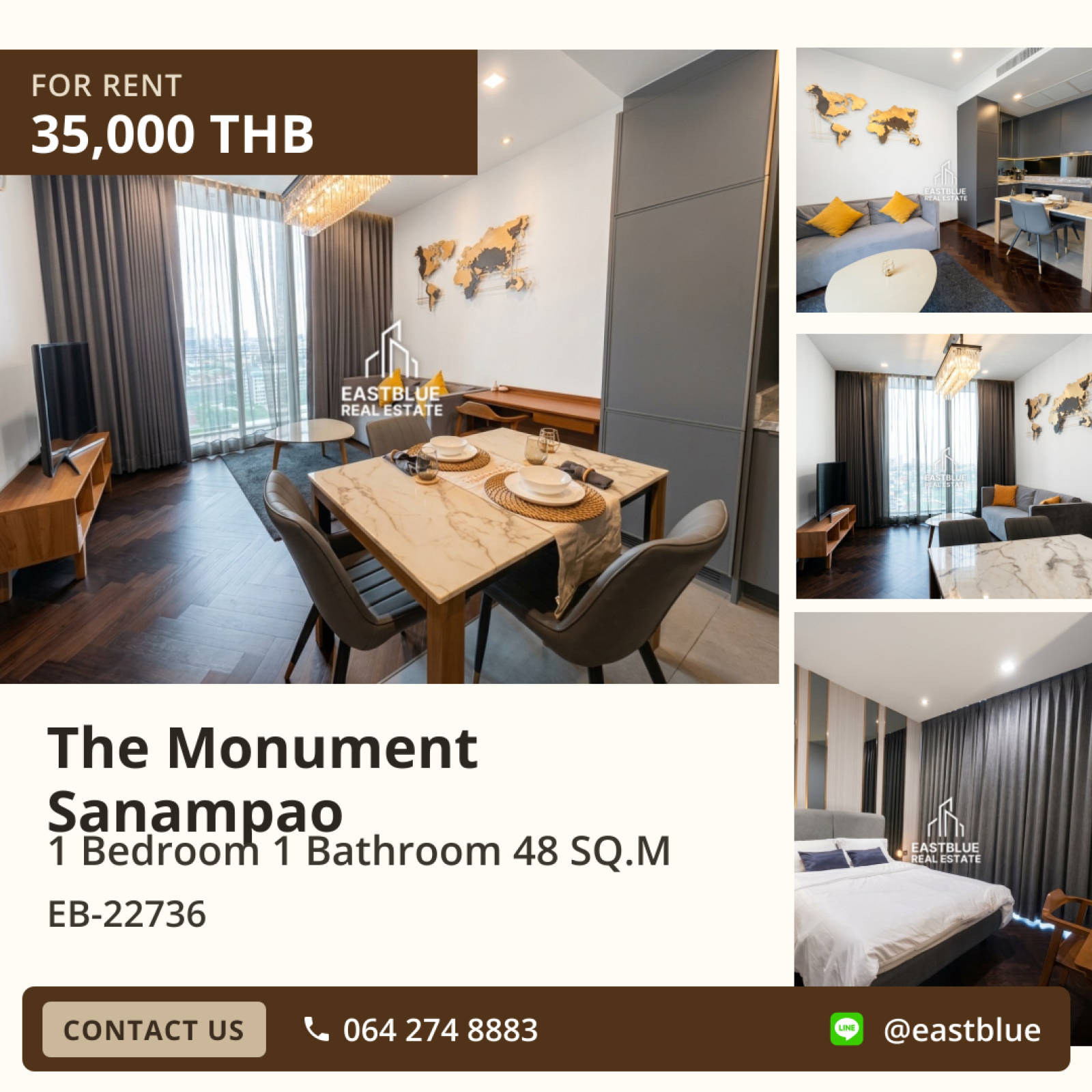 02/10/2026, Luxury Condo for Rent at The Monument Sanampao ✨ Modern Style, Prime Location 0642748883 02/10/2026, Luxury Condo for Rent at The Monument Sanampao ✨ Modern Style, Prime Location 0642748883