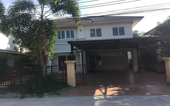 House for rent in Ratchaphruek area, single house for rent, Casa Ville Ratchaphruek-Rattanathibet 2, house with furniture, near Denla International School