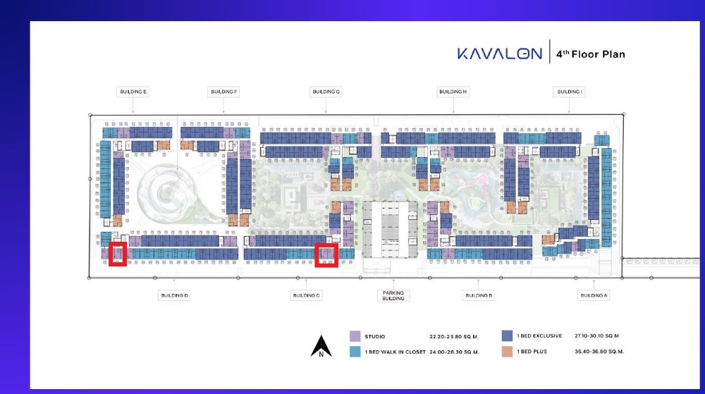 Kavalon Studio Room Starts only 1.67 million views, easy to rent, trading, fluently Fully Furnished