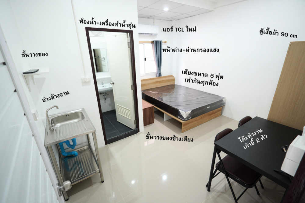-Newly opened dormitory- Welcoming 2025- The Berlin28 (in Soi Kamnan Maen 28) (The Berlin28) starting at 3500-4500 baht