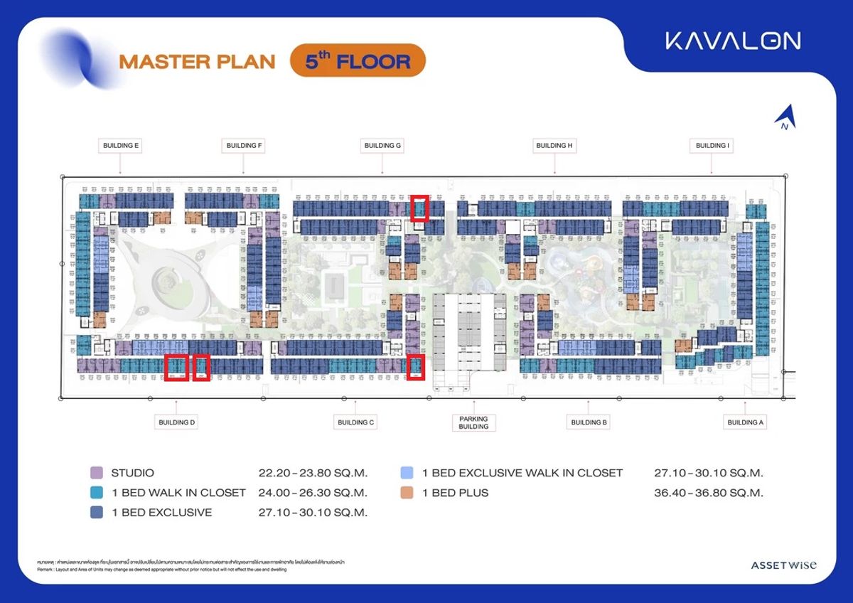 Kavalon 1-bed 25.4 sq m. North facing, open view of Bangkok University side, contract price only 1.95 million, Fully Furnished Kavalon 1-bed 25.4 sq m. North facing, open view of Bangkok University side, contract price only 1.95 million, Fully Furnished