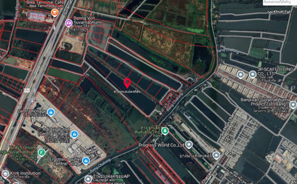 Land 48-3-30 rai near Central Village and Suvarnabhumi Airport Land 48-3-30 rai near Central Village and Suvarnabhumi Airport