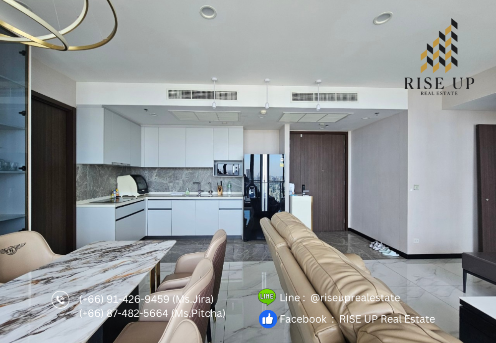 ปล่อยเช่า 📣 Whizdom Inspire Sukhumvit, 3 ห้องนอน, 3 ห้องน้ำ, ขนาด 123 ตร.ม. 🔥150,000 บาท/เดือน🔥 – รูปที่ 2