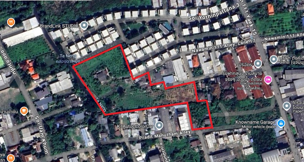 Large land plot for sale, 8 rai, near Ekkamai-Ram Intra Expressway, Yothin Phatthana 3 (Praditmanutham), Nawamin 111 Large land plot for sale, 8 rai, near Ekkamai-Ram Intra Expressway, Yothin Phatthana 3 (Praditmanutham), Nawamin 111