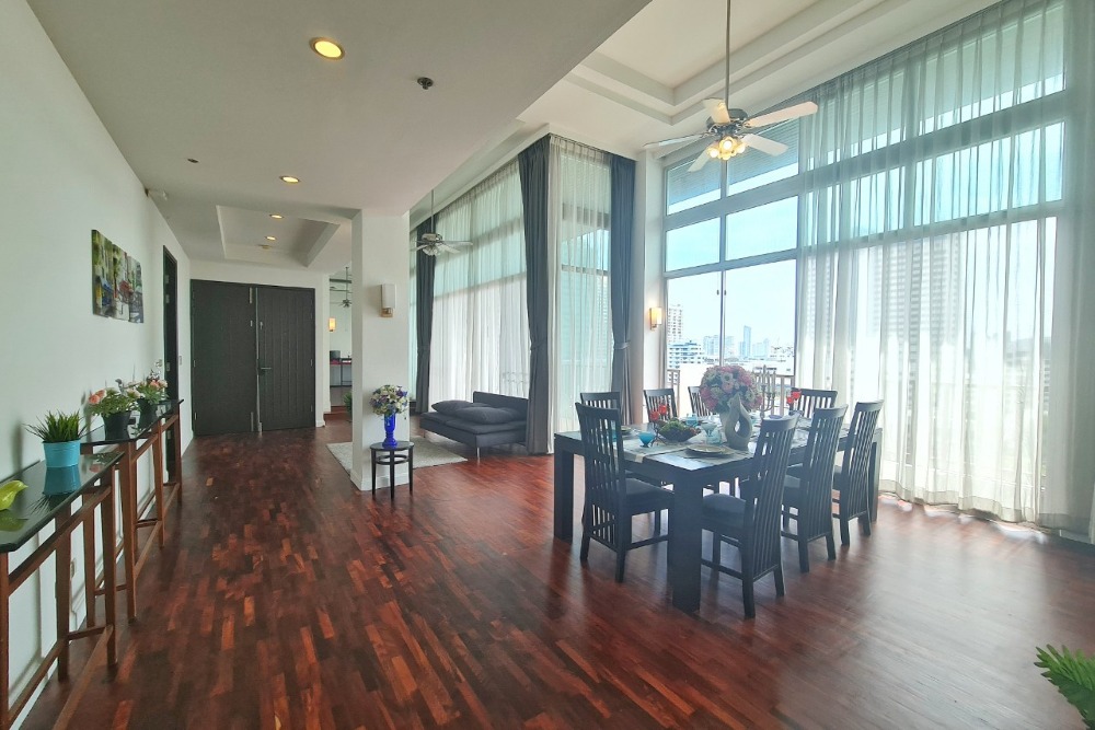 Penthouse หรู 4 ห้องนอน สีลม/สาทร ใกล้ BTS สถานีสุรศักดิ Pets friendly – รูปที่ 4