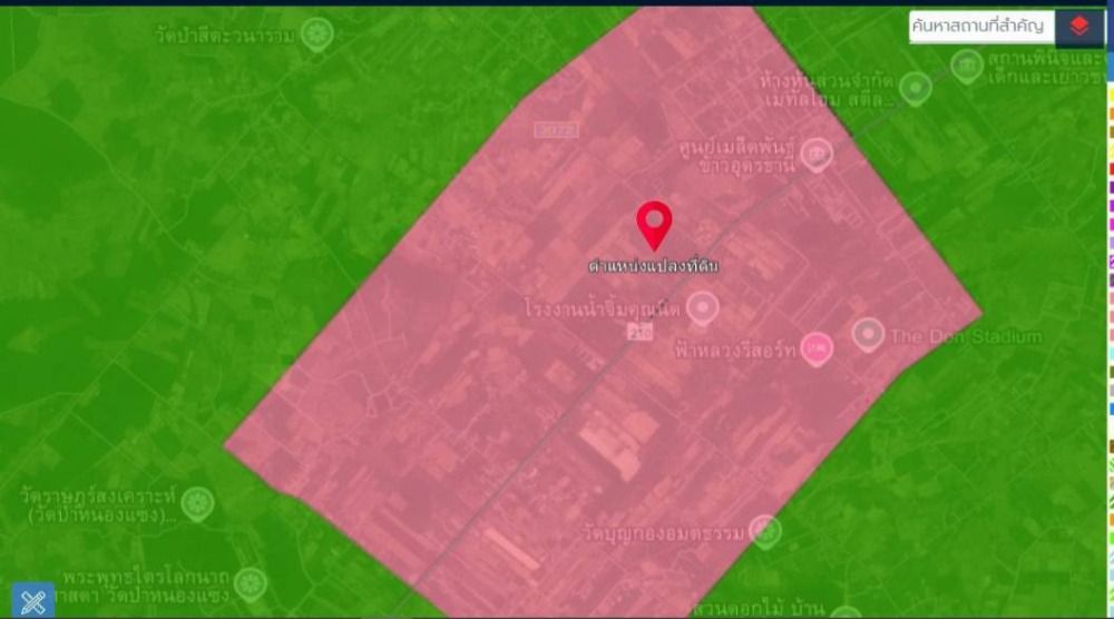Cheap land for sale, beautiful location, 51-0-10.7 rai, next to Highway 210, Khok Sa-at Subdistrict, Mueang Udon District, Udon Thani Province – รูปที่ 3
