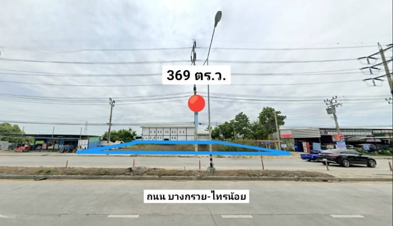 Land for rent, 369 square wah, on Bang Kruai-Sai Noi Road, filled in, ready to use, Sai Noi Subdistrict, Sai Noi District, Nonthaburi Province Land for rent, 369 square wah, on Bang Kruai-Sai Noi Road, filled in, ready to use, Sai Noi Subdistrict, Sai Noi District, Nonthaburi Province