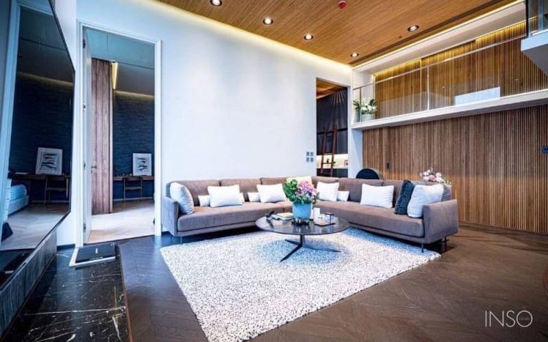 Rare Item!! Penthouse in the heart of Asoke, fully furnished room, very beautiful, high floor, beautiful view ✨The Esse Asoke✨2 bedrooms, 2 bathrooms, size 127 sq m, near BTS Asoke/Sukhumvit Tel.0982645161