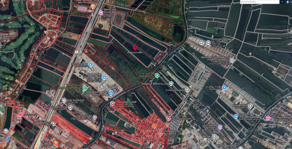 Land 7 title deeds, 60 rai, near Central Village and Suvarnabhumi Airport Land 7 title deeds, 60 rai, near Central Village and Suvarnabhumi Airport