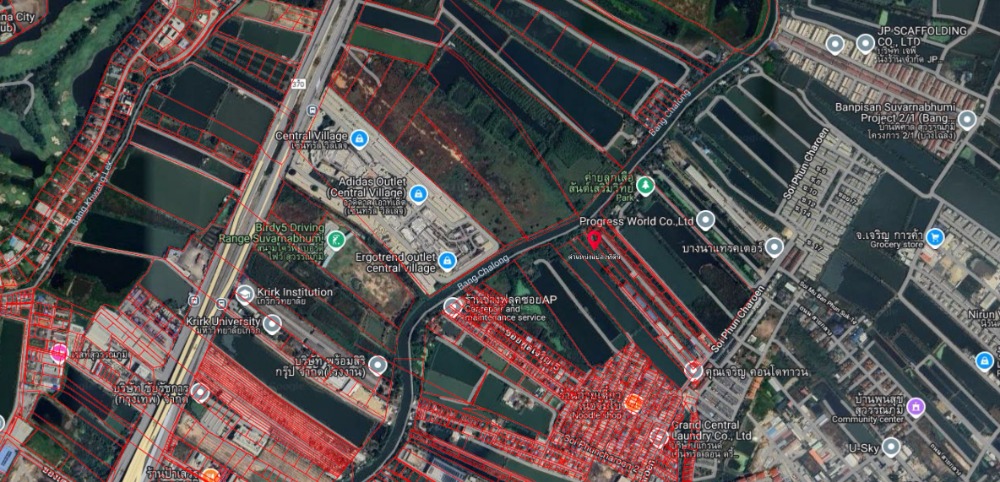Land 7 title deeds, 60 rai, near Central Village and Suvarnabhumi Airport – รูปที่ 2