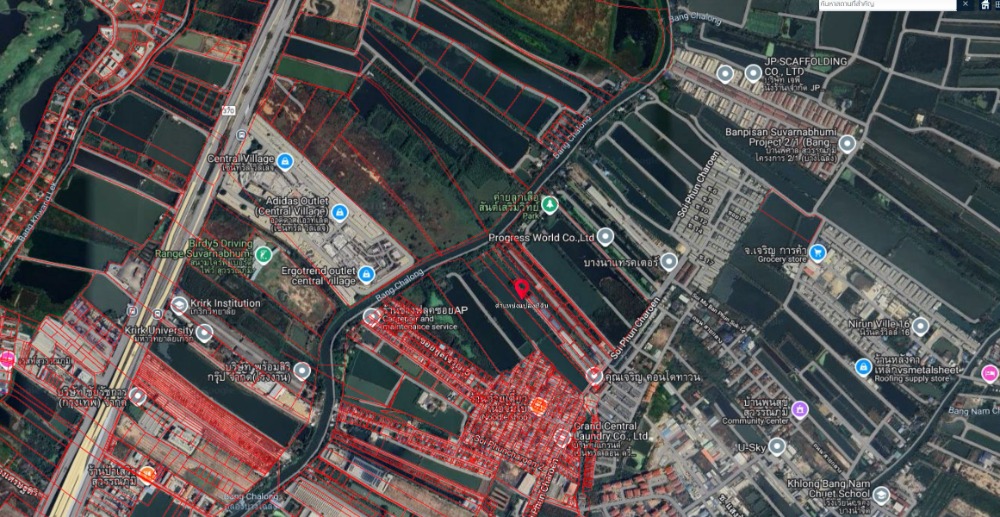 Land 7 title deeds, 60 rai, near Central Village and Suvarnabhumi Airport – รูปที่ 3
