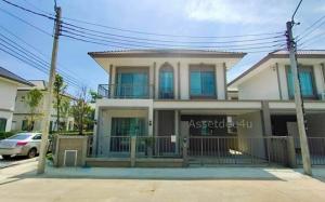 House for rent in Bang Bua Thong area, semi-detached house for rent, fully furnished, Sena Village, Wongwaen-Bang Bua Thong, near Sarasas Witaed Ratchaphruek School