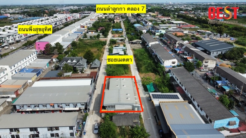 Factory for sale, warehouse, good condition, Lam Luk Ka, Khlong 7, selling below appraisal price