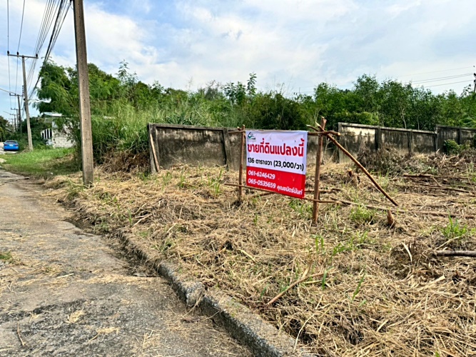 ขายที่ดินเมืองเอก รังสิต โครงการ 3 เนื้อที่ 136 ตร.ว. ถมแล้ว เมืองปทุมธานี .ใกล้มหาวิทยาลัยรังสิต (N.1483)