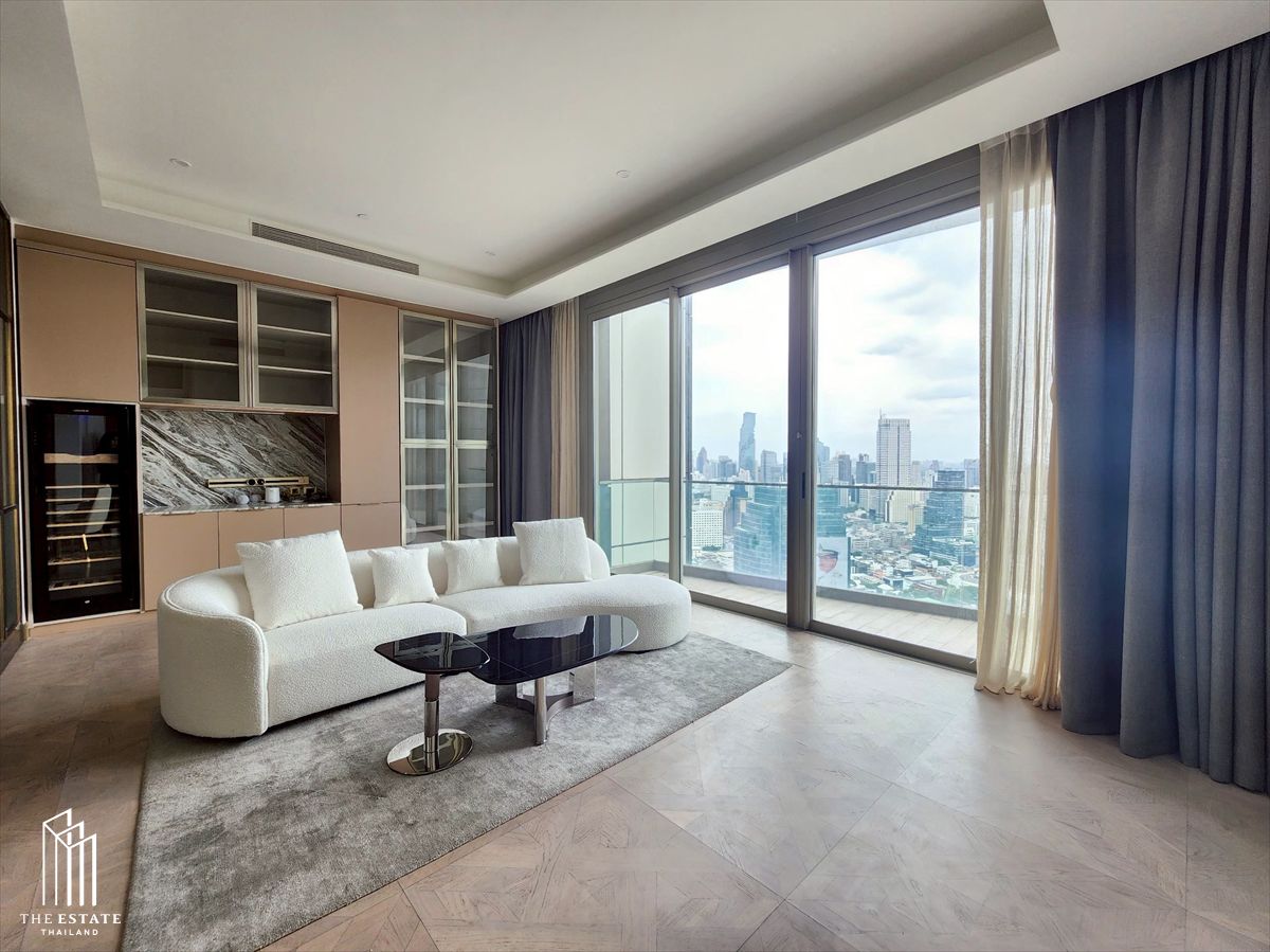 For rent and Sell The Residences at Mandarin Oriental, corner room, ICONSIAM view 151.71 sq.m sq.m. 2 bedroom @180,000 Baht