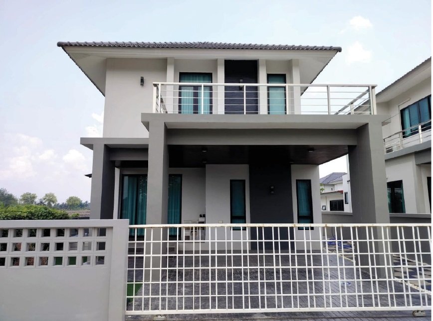 Detached house, Erburn Living, Mr. 2, area 67.90 sq.w., 3 bedrooms, 3 water behind Phra Phutthabat, Saraburi