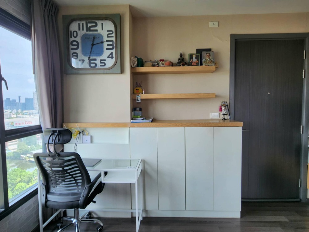 วิวสระ ห้องมุมสวยเฟอร์ฯครบ⭐The Base Park West (เดอะ เบส พาร์ค เวสต์ สุขุมวิท 77) – รูปที่ 3