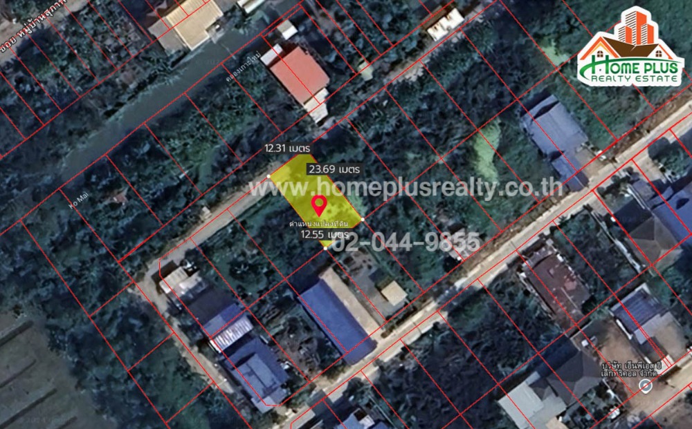 Land in Soi Suphaphon Village near Makro Pathum Thani branch, Sam Khok District, Pathum Thani, area 75 square wah – รูปที่ 2