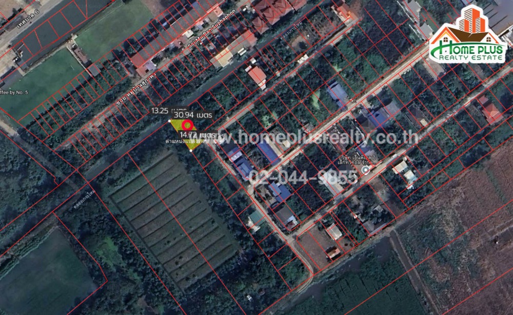 Land in Soi Suphaphon Village near Makro Pathum Thani branch, Sam Khok District, Pathum Thani, area 110 square wah – รูปที่ 2