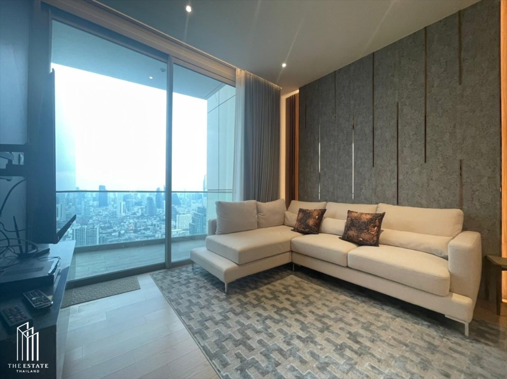 For rent Magnolias Waterfront Residences 2 ห้องนอน ขนาดใหญ่ 102.55 ตร.ม. ชั้น 35up วิวตึกมหานคร 150,000 Baht