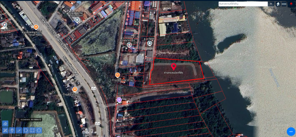 Chachoengsao Land for sale, Bang Pakong District, 5 Rai, 1 ngan 97 sq.w., next to the Bang Pakong River – รูปที่ 4