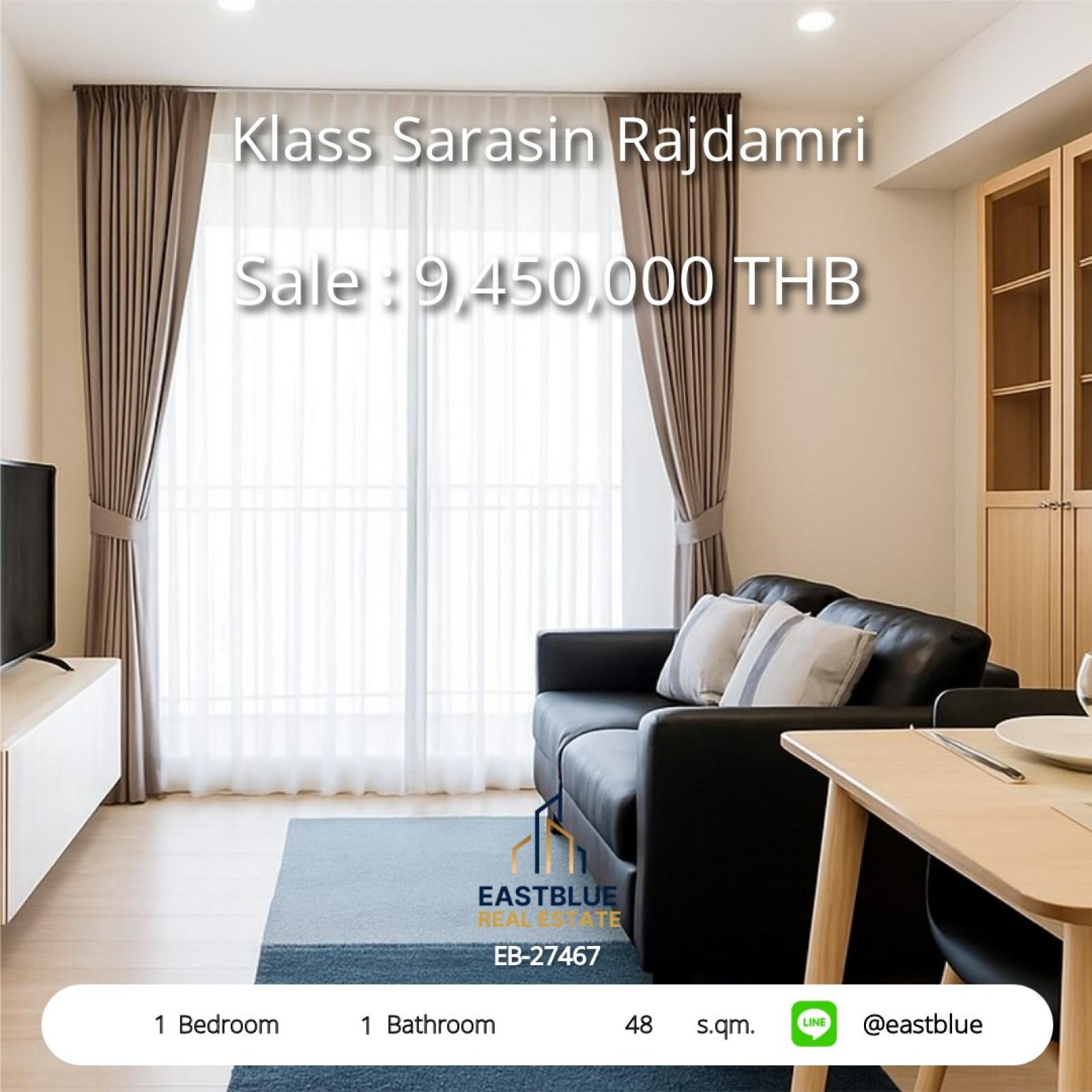 11/08/2026, รวมค่าโอน 🏡 ขาย คอนโด 1 ห้องนอน คลาส สารสิน - ราชดำริ 48 ตร.ม. 9.45 ลบ. 0642748883 11/08/2026, รวมค่าโอน 🏡 ขาย คอนโด 1 ห้องนอน คลาส สารสิน - ราชดำริ 48 ตร.ม. 9.45 ลบ. 0642748883