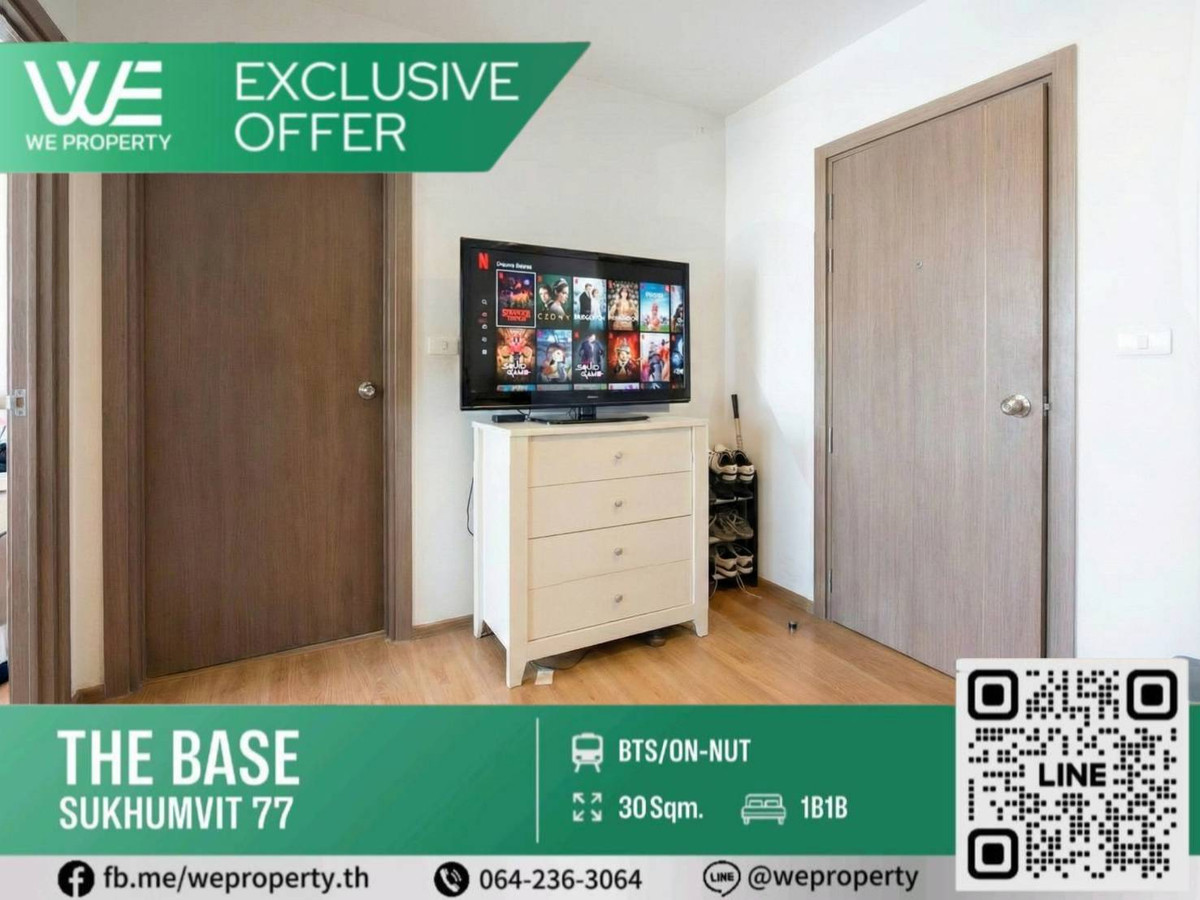 East direction, beautiful room, complete furniture, best price ⭐The Base Sukhumvit 77 (The Base Sukhumvit 77)