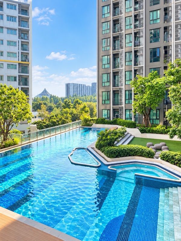 ขายคอนโด  fully furnish วงเวียนอนุสาวรีย์บางเขน  2  ห้องนอน  ห้องมุม ทำเลแนวรถไฟฟ้าสายสีเขียว+สีชมพู สถานีวงเวียนบางเขน ตกแต่งพร้อมอยู่ ชั้น 5 ขนาด 35.64 ตร.ม.  