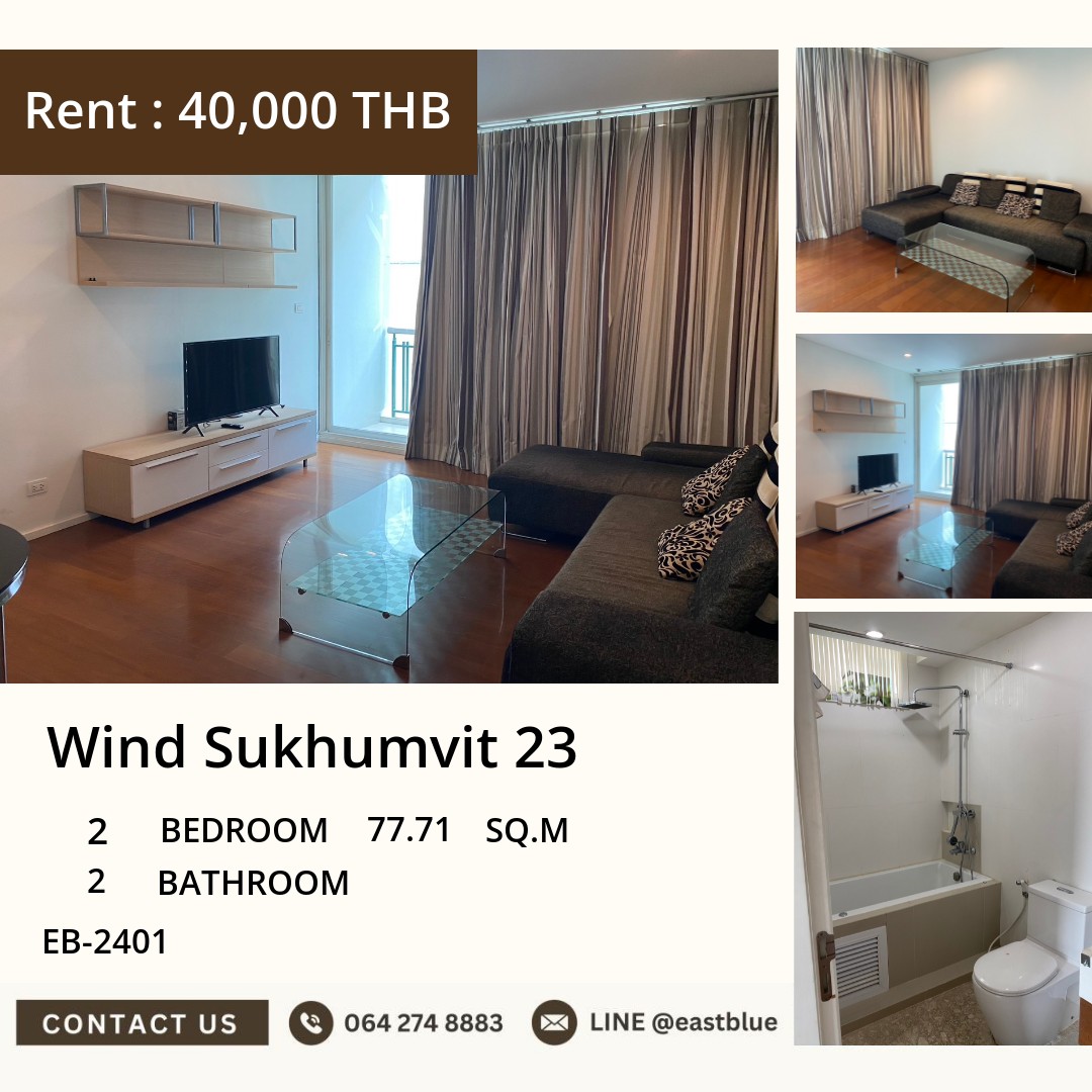 Wind Sukhumvit 23 Condo for Rent near BTS Asoke 🏙️ Prime Location Wind Sukhumvit 23 Condo for Rent near BTS Asoke 🏙️ Prime Location