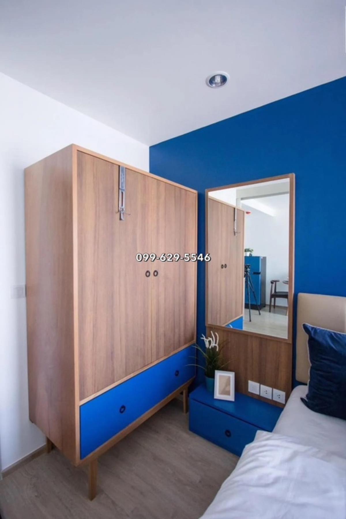 📍Ideo q chula✨ ชั้นสูง ห้องสวย ขนาด 34 ตรม เฟอร์นิเจอร์บิ้วอิน มีเครื่องใช้ไฟฟ้าครบ 📞โทร 099-629-5546 ด่วน ห้องไปไว🔥 – รูปที่ 4